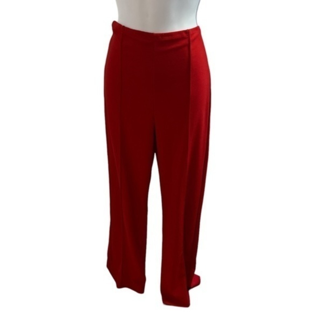 Red High Waisted Dress Pants size L